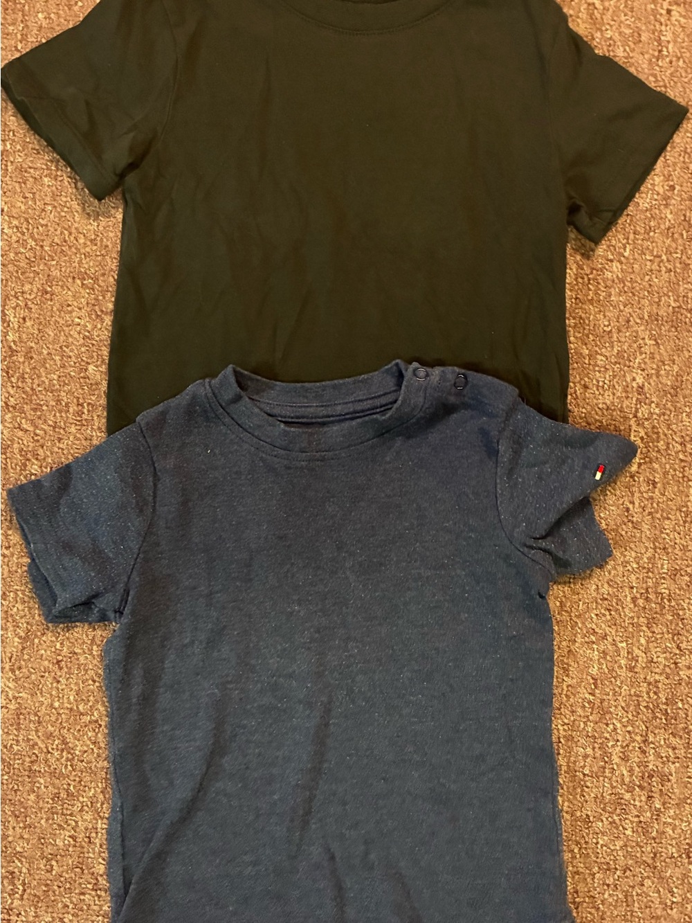 Tommy Hilfiger Navy and Black Short-Sleeve Kids Tees - 2-Pack